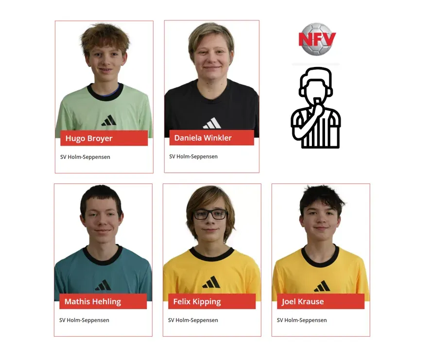5 neue Schiedsrichter für den SV Holm-Seppensen
